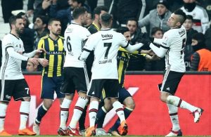 Turkish Cup derby Besiktas Fenerbahce 4 goals 3 red cards