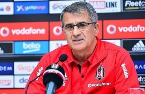 Senol Gunes speaks during press conference before Bayern Munich clash