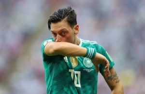 Mesut Ozil reacts to shock exit